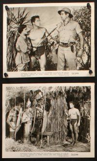 5d454 LION HUNTERS 8 8x10 stills '51 Johnny Sheffield & Woody Strode w/Bomba in Africa!
