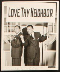 5d535 LOVE THY NEIGHBOR 7 8x10 stills '40 Jack Benny & Fred Allen, w/ gorgeous Mary Martin!