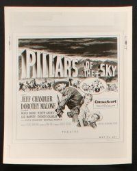 5d472 PILLARS OF THE SKY 8 8x10 stills '56 Dorothy Malone & cavalry man Jeff Chandler
