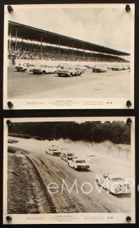 5d678 THUNDER IN CAROLINA 5 8x10 stills '60 racing scenes from World Series of stock car racing!