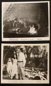 5d373 TWO LOST WORLDS 11 8x10 stills '50 Kasey Rogers, James Arness, cool ship images!