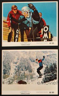 5d023 DOWNHILL RACER 9 color Dutch 8x10 stills '69 Robert Redford, Camilla Sparv, skiing images!
