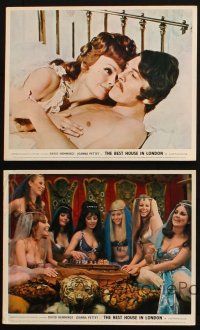 5d173 BEST HOUSE IN LONDON 4 color English FOH LCs '69 David Hemmings, Joanna Pettet!