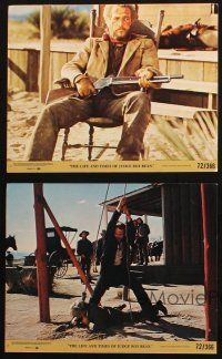 5d188 LIFE & TIMES OF JUDGE ROY BEAN 4 8x10 mini LCs '72 John Huston, cool images of Paul Newman!