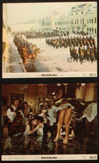 5d222 MAYERLING 3 8x10 mini LCs '69 cool images of cavalrymen on horses, soldiers, & sexy dancer!