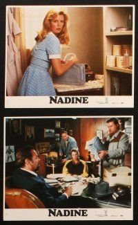5d077 NADINE 8 8x10 mini LCs '87 Jeff Bridges & Kim Basinger, Rip Torn, Gwen Verdon!