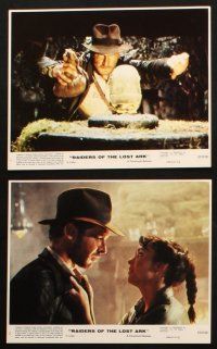 5d091 RAIDERS OF THE LOST ARK 8 8x10 mini LCs '81 George Lucas, Steven Spielberg, Harrison Ford!