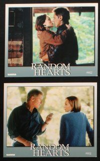 5d092 RANDOM HEARTS 8 8x10 mini LCs '99 Sydney Pollack, Harrison Ford, Kristin Scott Thomas!