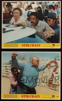 5d200 STIR CRAZY 4 8x10 mini LCs '80 Gene Wilder & Richard Pryor, directed by Sidney Poitier!