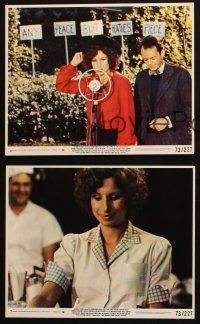 5d232 WAY WE WERE 3 8x10 mini LCs '73 Barbra Streisand & Robert Redford, directed by Sydney Pollack