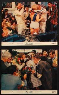 5d117 WINNING 8 8x10 mini LCs '69 Paul Newman, Joanne Woodward, cool Indy car racing images!