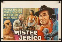 5e401 MISTER JERICO Belgian '70 artwork of Patrick Macnee, Connie Stevens, Herbert Lom!