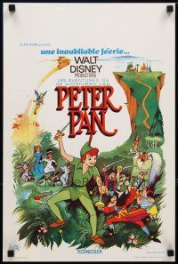 5e410 PETER PAN Belgian R70s Walt Disney animated cartoon fantasy classic, great art!