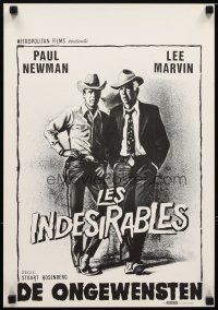 5e414 POCKET MONEY Belgian '72 great art of Paul Newman & Lee Marvin!