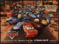 5e757 CARS advance DS British quad '06 Walt Disney animated automobile racing, cool image of cast!