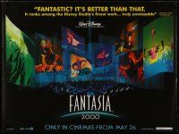 5e775 FANTASIA 2000 advance DS British quad '99 Walt Disney cartoon set to classical music!