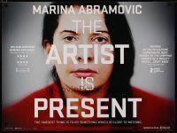 5e816 MARINA ABRAMOVIC: THE ARTIST IS PRESENT British quad '12 cool portrait image!