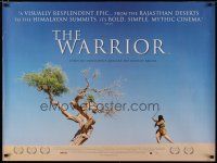 5e847 WARRIOR DS British quad '01 Irrfan Khan, cool image of man in desert w/sword & tree!