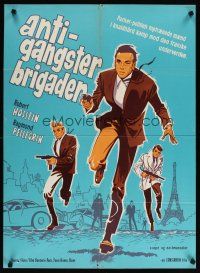 5e649 BRIGADE ANTI GANGS Danish '66 French/Italian crime thriller by Bernard Borderie!