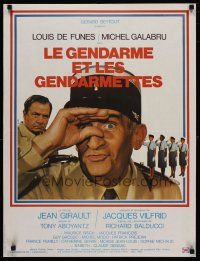 5e469 LE GENDARME ET LES GENDARMETTES French 23x32 '82 wacky Louis de Funes, Michel Galabru!
