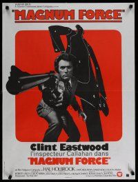 5e474 MAGNUM FORCE French 23x32 '74 Clint Eastwood is Dirty Harry pointing his huge gun!