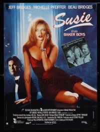5e498 FABULOUS BAKER BOYS French 15x21 '89 Jeff & Beau Bridges, sexy Michelle Pfeiffer!