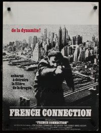 5e500 FRENCH CONNECTION French 15x21 '71 Gene Hackman above city in movie chase climax!
