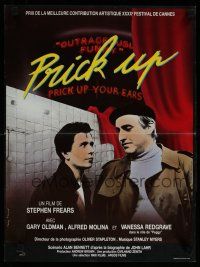 5e528 PRICK UP YOUR EARS French 15x21 '87 Gary Oldman, Alfred Molina, directed by Stephen Frears!