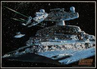 5e221 EMPIRE STRIKES BACK Japanese 1980 Millenium Falcon persued by Star Destroyers, Toho!