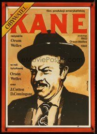 5e280 CITIZEN KANE Polish 27x38 R87 cool Time Magazine art of Orson Welles by Marszatek!