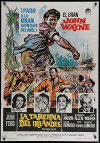 5e097 DONOVAN'S REEF Spanish '63 John Ford, great art of punching sailor John Wayne & Lee Marvin!
