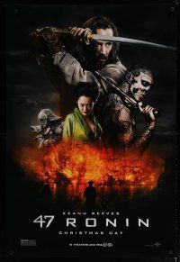 5f013 47 RONIN teaser DS 1sh '13 Keanu Reeves w/sword, Hiroyuki Sanada!