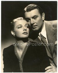 5g003 ANN SHERIDAN/GEORGE BRENT deluxe 10.5x13.25 still '41 in Honeymoon For Three by Hurrell!
