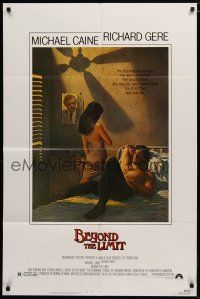 5h092 BEYOND THE LIMIT 1sh '83 art of Michael Caine, Richard Gere & sexy girl by Richard Amsel!