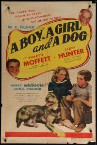 5h127 BOY, A GIRL & A DOG 1sh '46 Sharyn Moffet & Jerry Hunter give their pet to the K-9 Corps!