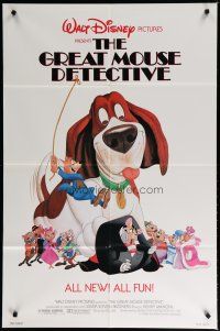 5h378 GREAT MOUSE DETECTIVE 1sh '86 Walt Disney's crime-fighting Sherlock Holmes rodent cartoon!