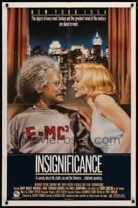 5h459 INSIGNIFICANCE 1sh '85 Nicolas Roeg, wacky art of Marilyn & Einstein by B.D. Fox!