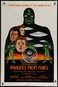 5h460 INVADERS FROM MARS 1sh R76 classic, hordes of green monsters from outer space!