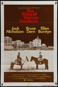 5h492 KING OF MARVIN GARDENS 1sh '72 Jack Nicholson in New Jersey, directed by Bob Rafelson!