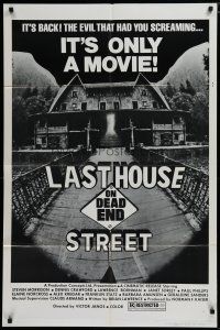 5h508 LAST HOUSE ON DEAD END STREET 1sh 1977 evil that had you screaming, it's only a movie!