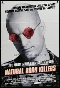 5h614 NATURAL BORN KILLERS style B DS 1sh '94 Oliver Stone classic, Woody Harrelson, Juliette Lewis