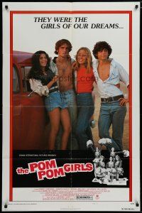 5h691 POM POM GIRLS style B 1sh '76 who can forget the high school teens who really turned us on!