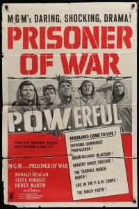 5h701 PRISONER OF WAR 1sh '54 Ronald Reagan vs Communists, daring & shocking!