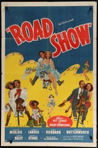 5h747 ROAD SHOW 1sh '41 Hal Roach musical comedy, Adolphe Menjou, Carole Landis