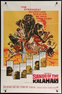5h774 SANDS OF THE KALAHARI 1sh '65 the strangest adventure the eyes of man have ever seen!
