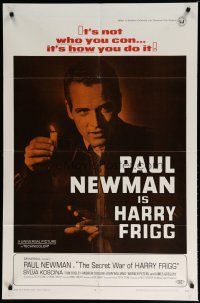 5h786 SECRET WAR OF HARRY FRIGG 1sh '68 Paul Newman in the title role, directed by Jack Smight!