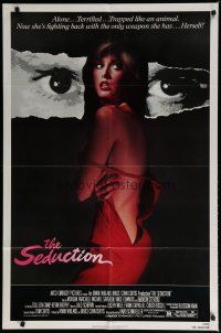 5h787 SEDUCTION 1sh '82 super sexy half-dressed Morgan Fairchild, trapped like an animal!