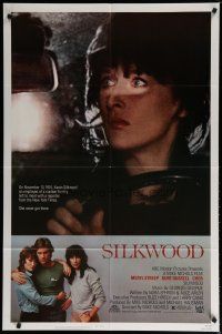 5h802 SILKWOOD 1sh '83 Meryl Streep, Cher, Kurt Russell, directed by Mike Nichols!