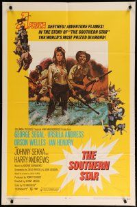 5h824 SOUTHERN STAR 1sh '69 Ursula Andress, George Segal, Orson Welles
