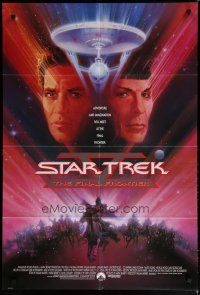 5h841 STAR TREK V int'l 1sh '89 The Final Frontier, art of William Shatner & Leonard Nimoy by Peak!